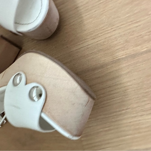 Prada White Chunky Heels Size 38.5 - Picture 4 of 8